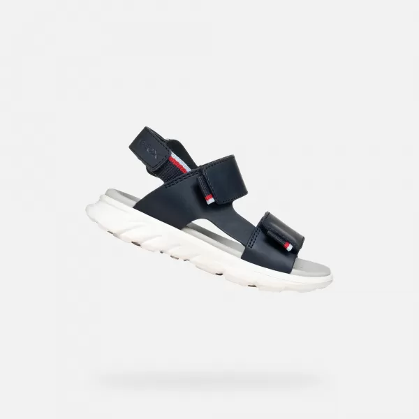  Chlapecké sandály GEOX SANDAL AIRADYUM J55F1B0009BC0735 TMAVĚ MODRÁ 