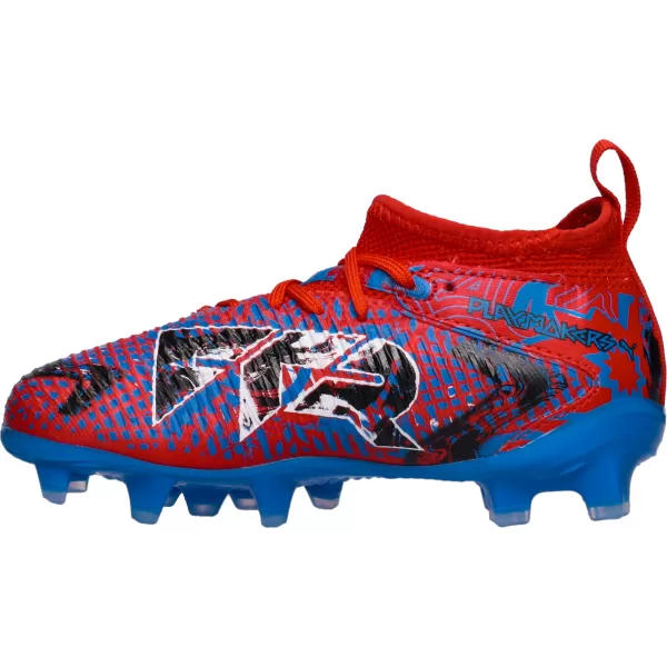  Dětské kopačky PUMA FUTURE 8 MATCH PLAY FG/AG JR 108750-01 RED/BLACK/BLUE/PINK PIXEL 
