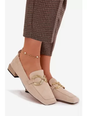 Dámské mokasíny D&A CR61-3115 BEIGE