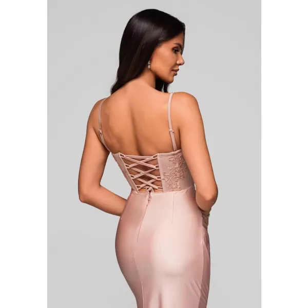  Dámské šaty LARICA LA-OM-DLR186 PINK 