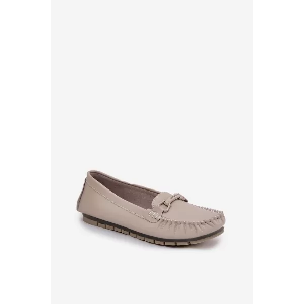  Dámské mokasíny S.BARSKI LR51-547 BEIGE 