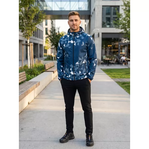  Pánská softshellová bunda premium ALTISPORT VOJ/ALM108JACK01 NÁMOŘNÍ MODRÁ/BÍLÁ 