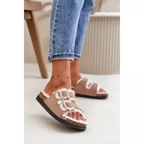  Dámské pantofle BOTO EZILENA 33315 KHAKI 