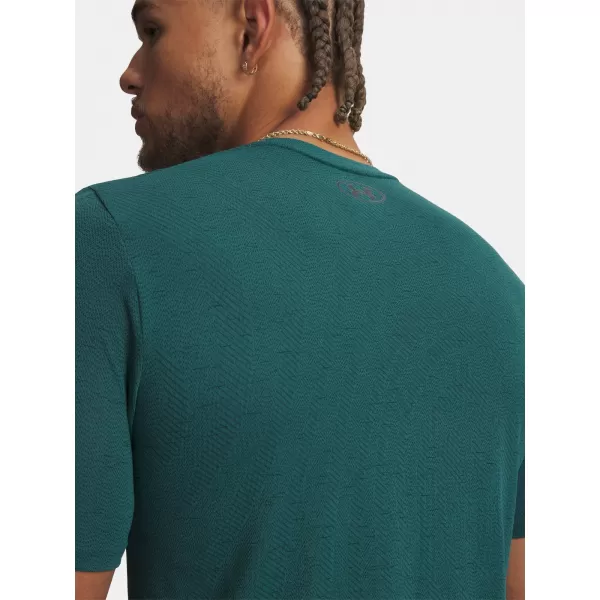  Pánské triko UNDER ARMOUR VANISH SEAMLESS NOVELTY SS 6010603-338 ZELENÁ 