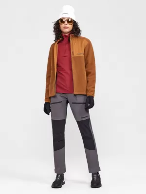 Dámská fleecová mikina Sherpa CRAFT Corp. ADV Pile Fleece Jacket W OHNIVÁ/ČERNÁ