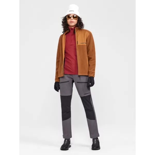 Dámská fleecová mikina Sherpa CRAFT Corp. ADV Pile Fleece Jacket W OHNIVÁ/ČERNÁ 