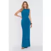 Dámské šaty MOE M913 OCEAN BLUE