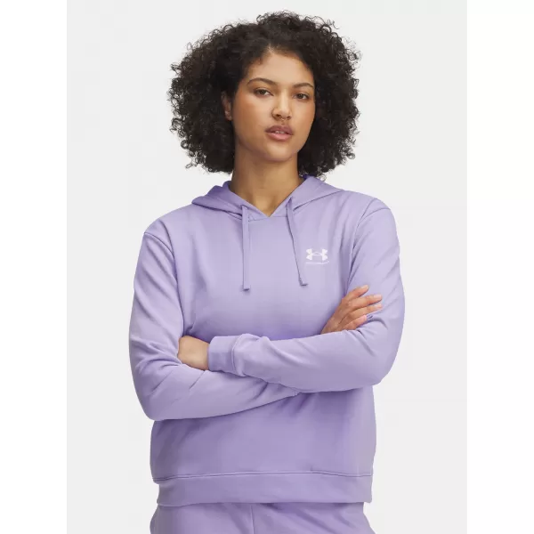  Dámská mikina UNDER ARMOUR UA RIVAL TERRY HOODIE 6005511-538 FIALOVÁ 