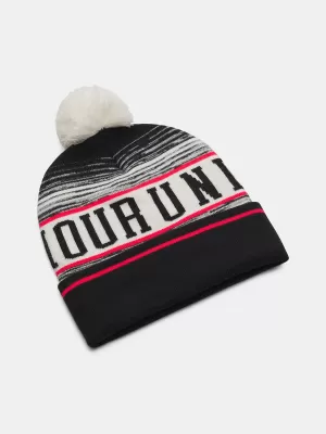 Pánská čepice UNDER ARMOUR M HALFTIME POM BEANIE 1386634-279 HNĚDÁ