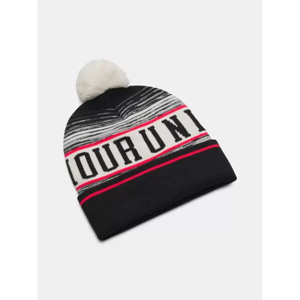  Pánská čepice UNDER ARMOUR M HALFTIME POM BEANIE 1386634-279 HNĚDÁ 