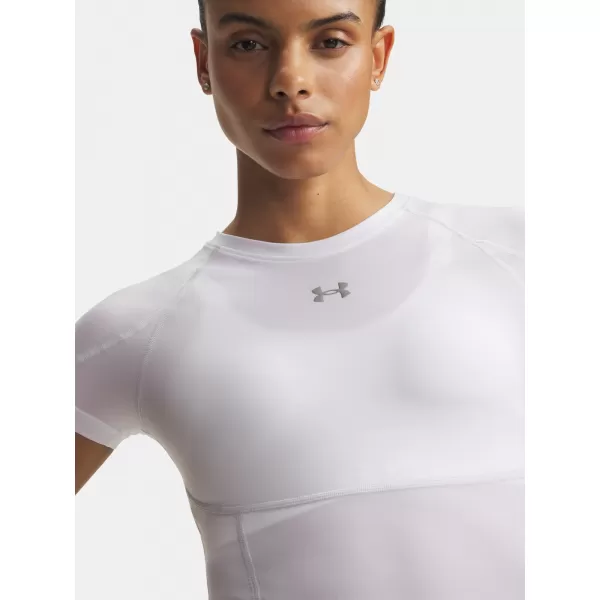  Dámské triko UNDER ARMOUR HEATGEAR ELITE SS 6015368-100 BÍLÁ 
