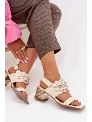Dámské sandály D&A CR61-3062 BEIGE