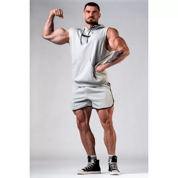  NEBBIA Teplákové šortky HERO 295 LIGHT GREY 