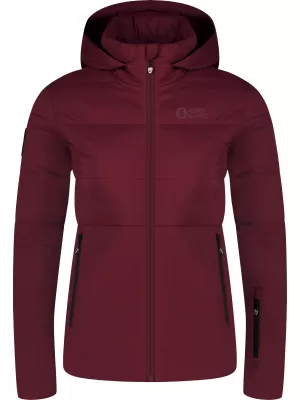 Dámská zimní bunda NORDBLANC KNOLL NBWJL8272 VÍNOVÁ