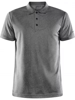 Pánské sportovní polo CRAFT Corp. CORE Unify Polo Shirt M TMAVĚ ŠEDÝ MELÍR