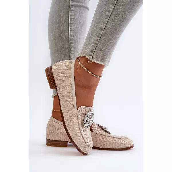  Dámské mokasíny D&A MR38-676 BEIGE 