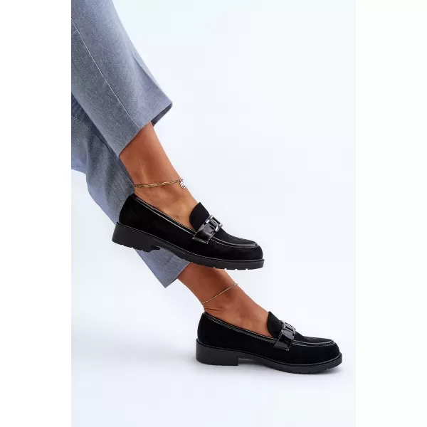  Dámské mokasíny S.BARSKI HY350A BLACK 