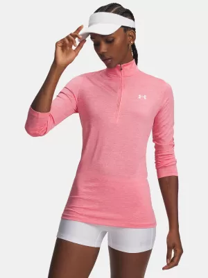 Dámské triko TECH 1/2 ZIP- TWIST 1384225-601 RŮŽOVÁ