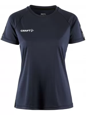 Dámské kontrastní sportovní tričko CRAFT TW Squad Go Contrast Jersey W NÁMOŘNÍ MODRÁ