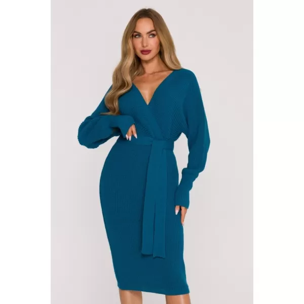  Dámské šaty MOE M810 OCEAN BLUE 