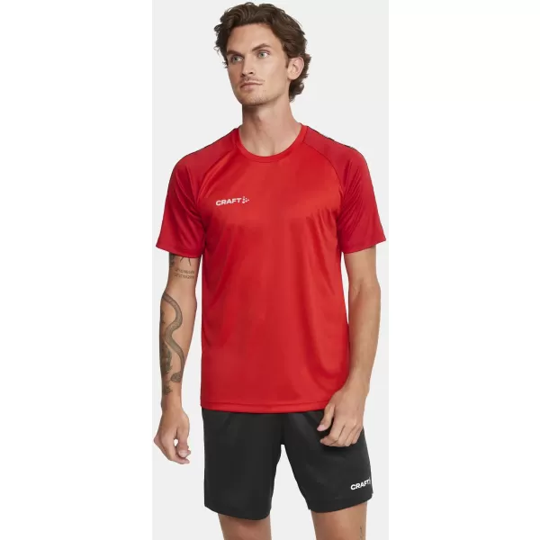  Pánské kontrastní sportovní tričko CRAFT TW Squad Go Contrast Jersey M JASNĚ ČERVENÁ/EXPRES 