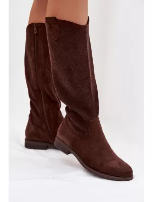 Dámské kozačky S.BARSKI HY61-8022 BROWN
