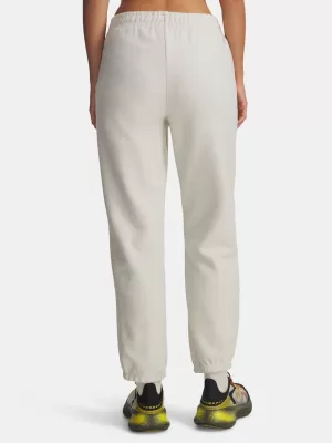 Dámské tepláky UNDER ARMOUR ICON TERRY VARSITY JOGGER 6004858-110 BÍLÁ