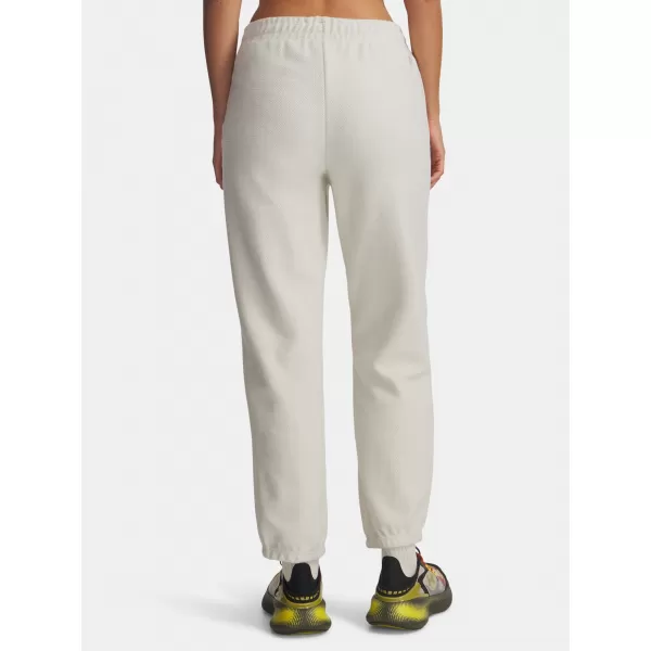  Dámské tepláky UNDER ARMOUR ICON TERRY VARSITY JOGGER 6004858-110 BÍLÁ 