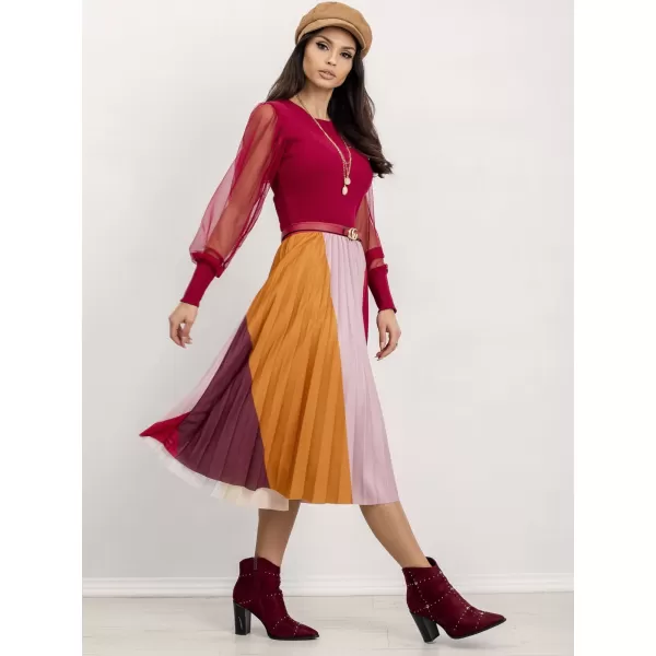  Dámská halenka RUE PARIS RV-BZ-5192.16 BURGUNDY 