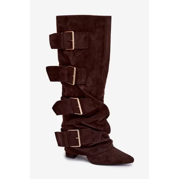  Dámské kozačky BOTO ISAVELLE 40940 BROWN 