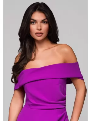 Dámské šaty LARICA LA-OM-DLR232 VIOLET
