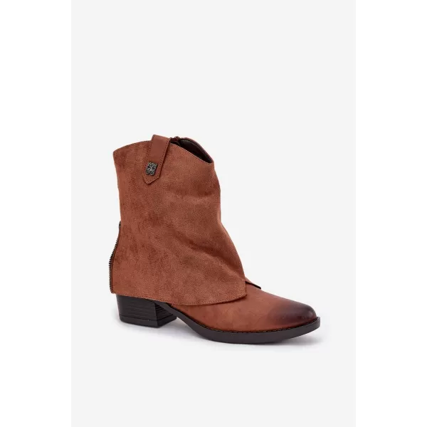  Dámské boty na podpatku BOTO SYLVETTE 39097 CAMEL 