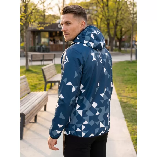  Pánská softshellová bunda premium ALTISPORT VOJ/ALM108JACK01 NÁMOŘNÍ MODRÁ/BÍLÁ 