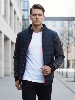 Pánská bunda DSTREET TMAVĚ MODRÁ