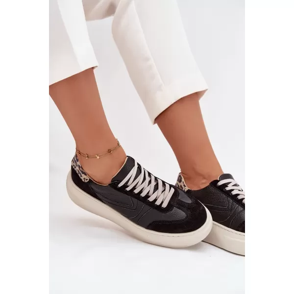  Dámské tenisky ZAZOO N1263 BEIGE/BLACK 