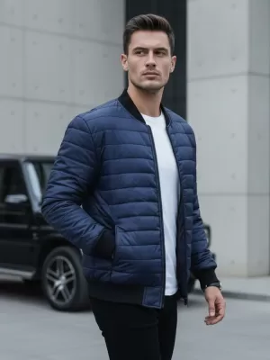 Pánská bunda DSTREET TMAVĚ MODRÁ