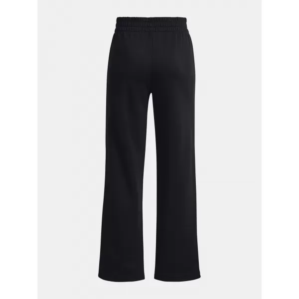  Dámské sportovní kalhoty UNDER ARMOUR RIVAL FLC STRAIGHT PANT 1381847-001 ČERNÁ 