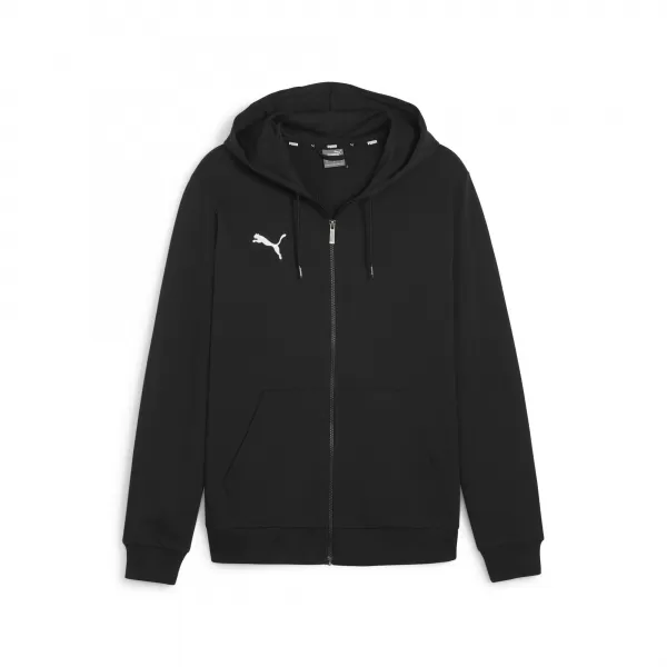  Pánská mikina PUMA TEAMGOAL CASUALS HOODED JACK 658595_03 PUMA BLACK/PUMA WHITE 