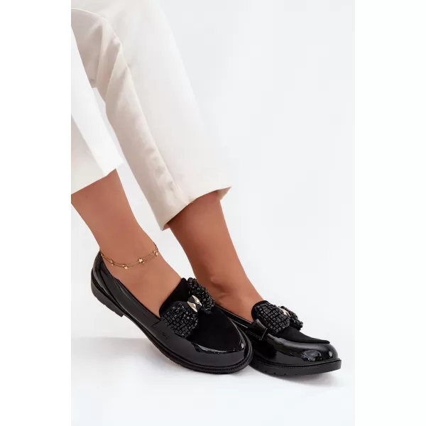  Dámské mokasíny D&A HY51-319 BLACK 