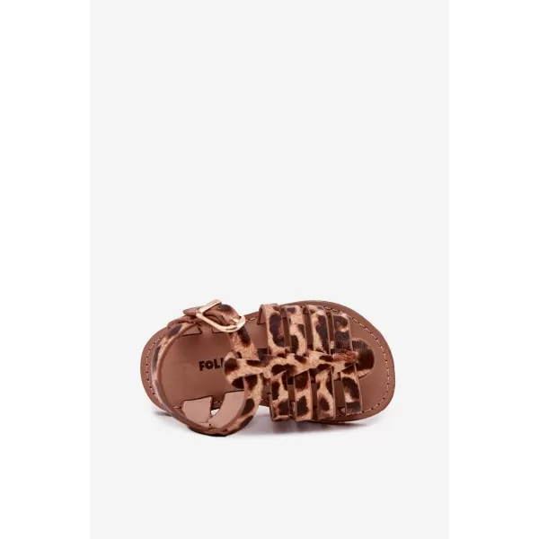  Dětské sandály BOTO MARIANA 38044 LEOPARD 