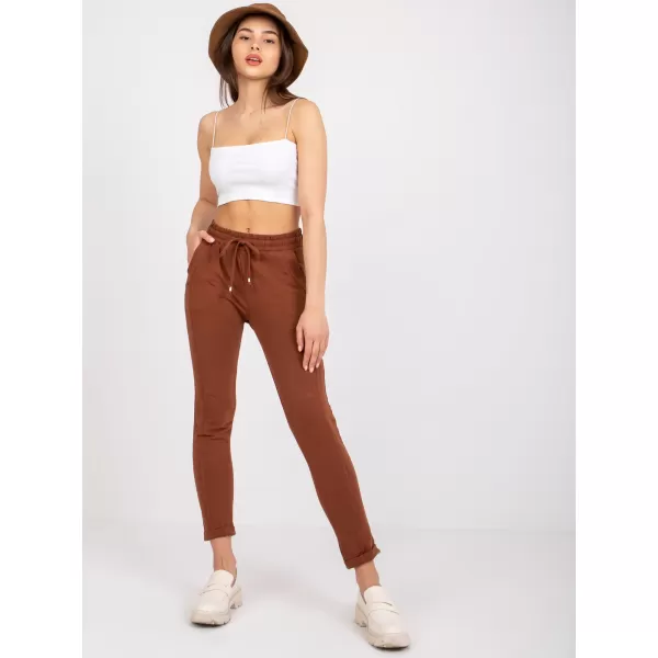  Dámské tepláky BASIC FEEL GOOD RV-DR-3589.07X DARK BROWN 