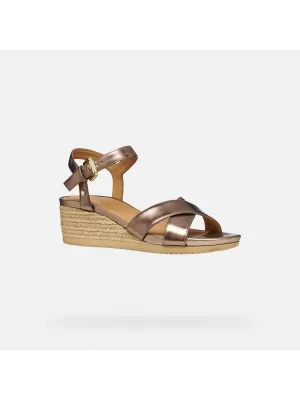 Dámské sandály GEOX ISCHIA CORDA G012728 BÉŽOVÁ
