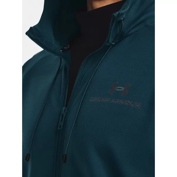  Pánská mikina UNDER ARMOUR RUSH ALL PURPOSE FZ HD MODRÁ 