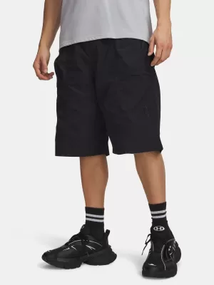 Pánské kraťasy UNDER ARMOUR UA HOOPS WOVEN SHORT 6011096-001 ČERNÁ