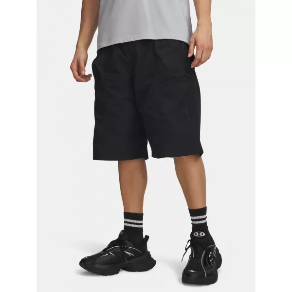  Pánské kraťasy UNDER ARMOUR UA HOOPS WOVEN SHORT 6011096-001 ČERNÁ 