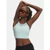 Dámské tílko UNDER ARMOUR UA VELOCITI ELITE CROP TANK 6009499-703 ZELENÁ
