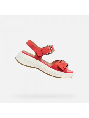 Dámské sandály GEOX SPHERICA ECUB-3 S G012855 ČERVENÁ