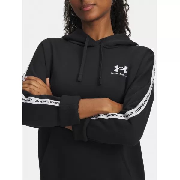  Dámská mikina UNDER ARMOUR ICON FLEECE TAPED HDY 6003708-004 ČERNÁ 