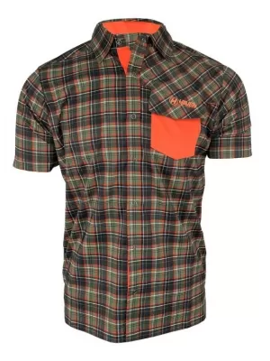 Pánská košile HAVEN AGNESS SLIMFIT KHAKI ORANŽOVÁ