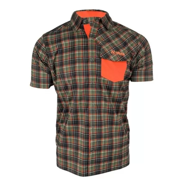  Pánská košile HAVEN AGNESS SLIMFIT KHAKI ORANŽOVÁ 